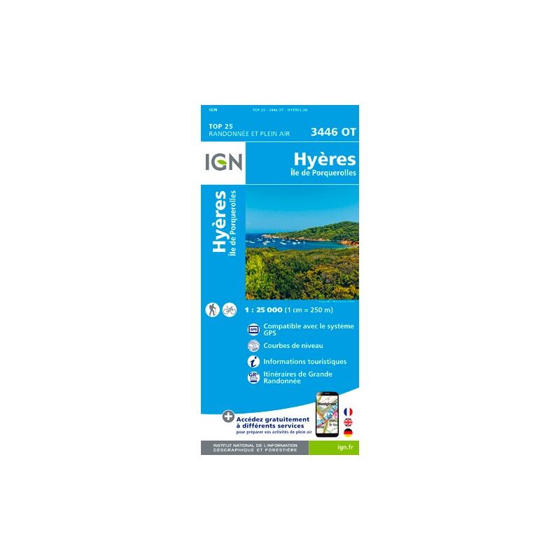 Hyères / Iles De Porquerolles - Carte topographique