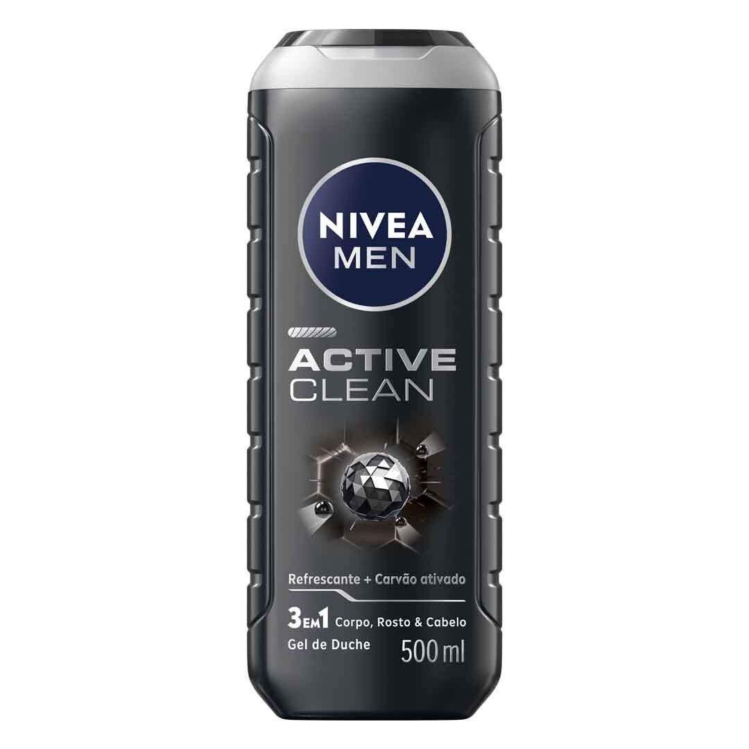 NIVEA  Gel Duche MEN Active Clean - 500ml