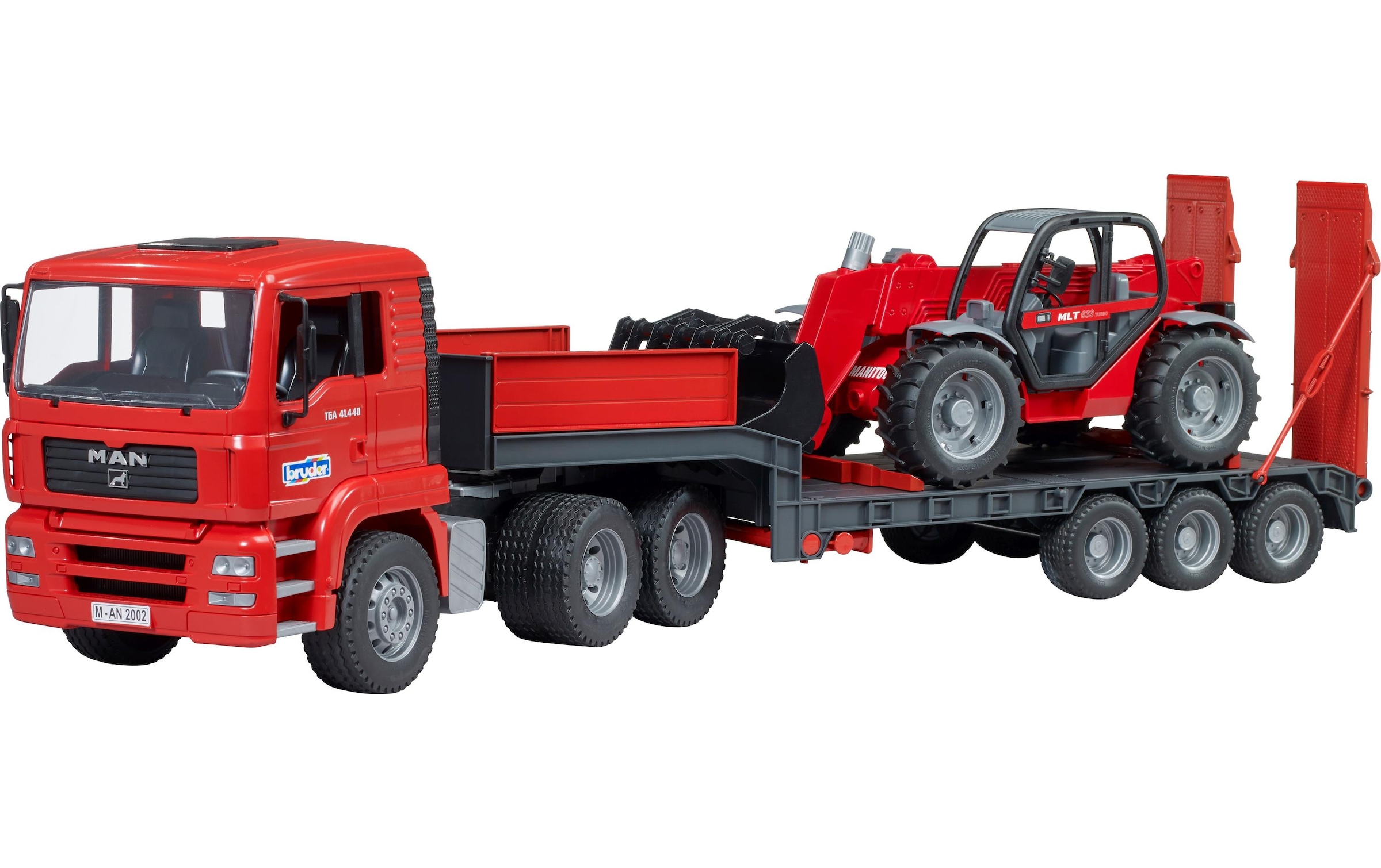 Bruder® Spielzeug-LKW »MAN LKW mit Tieflader« Nutzfahrzeug
