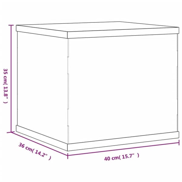 vidaXL Visningsboks gjennomsiktig 40x36x35 cm akryl