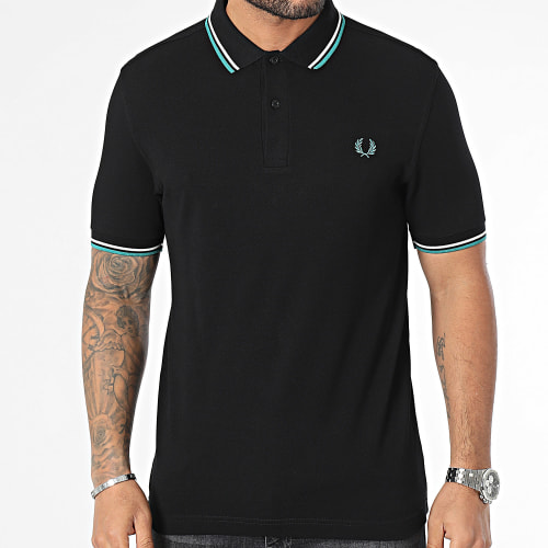 Polo Manches Courtes Twin Tipped M3600 Noir