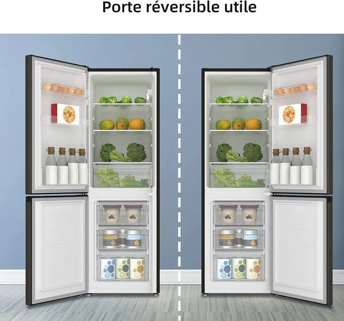 Réfrigérateur congélateur en bas CHiQ FBM157L42 (classe énergie : E) - Réfrigérateur congélateur bas 157 Litres