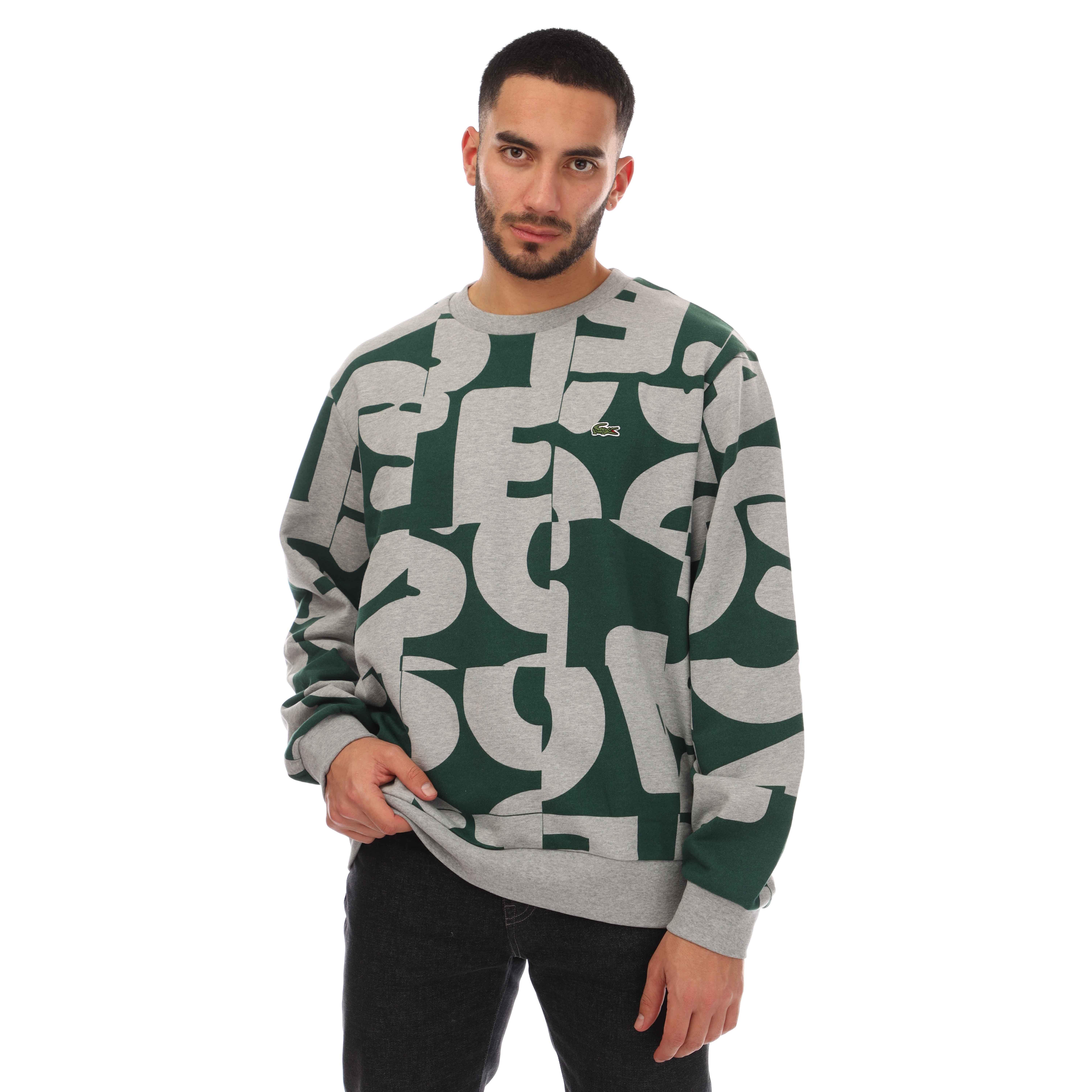 Lacoste Letter Print Sweatshirt