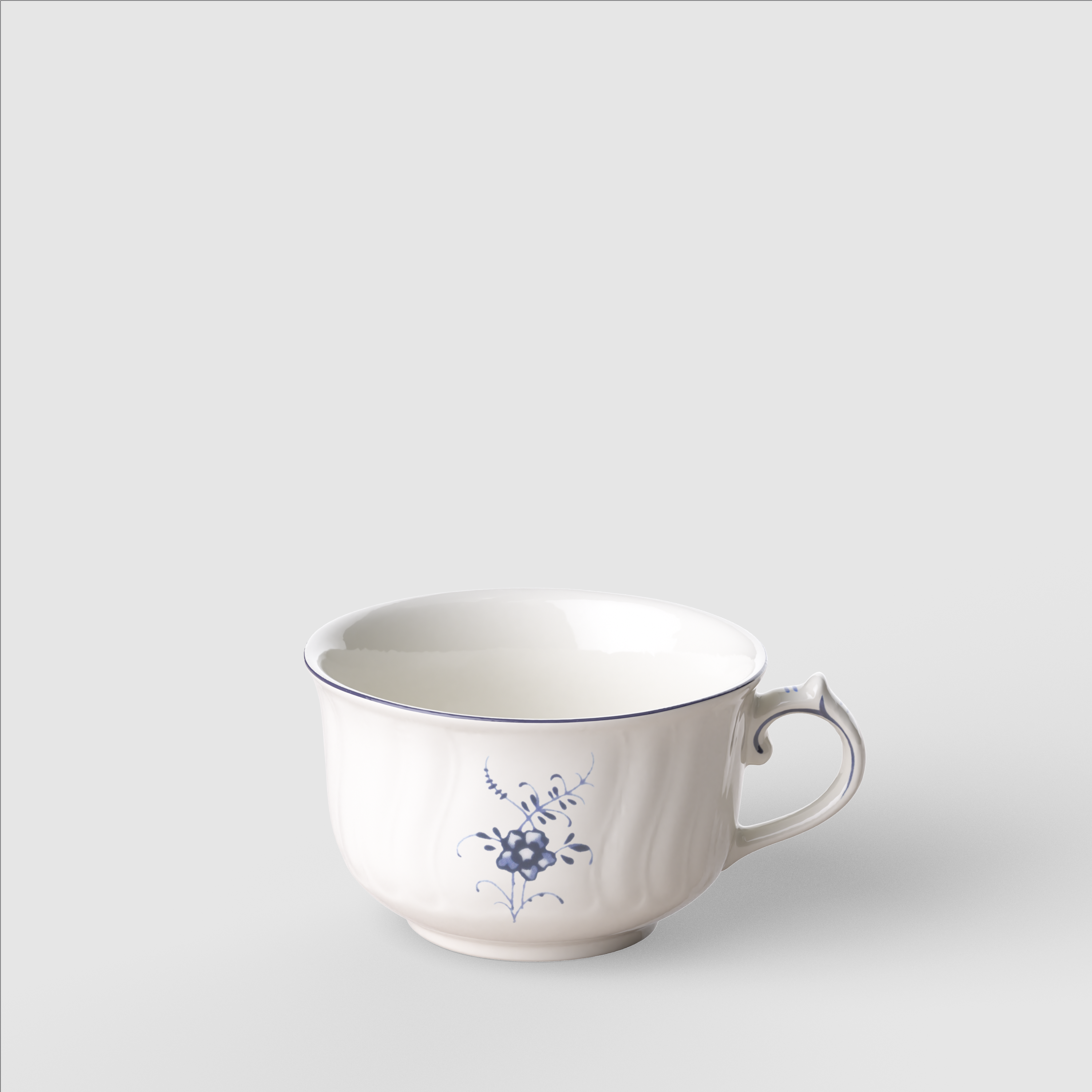 Vieux Luxembourg Tea cup White, 5.1 oz, Premium Porcelain