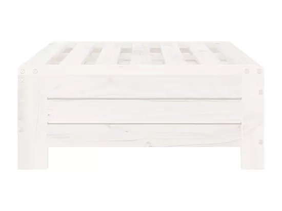Couvercle de base de parasol blanc bois massif de pin