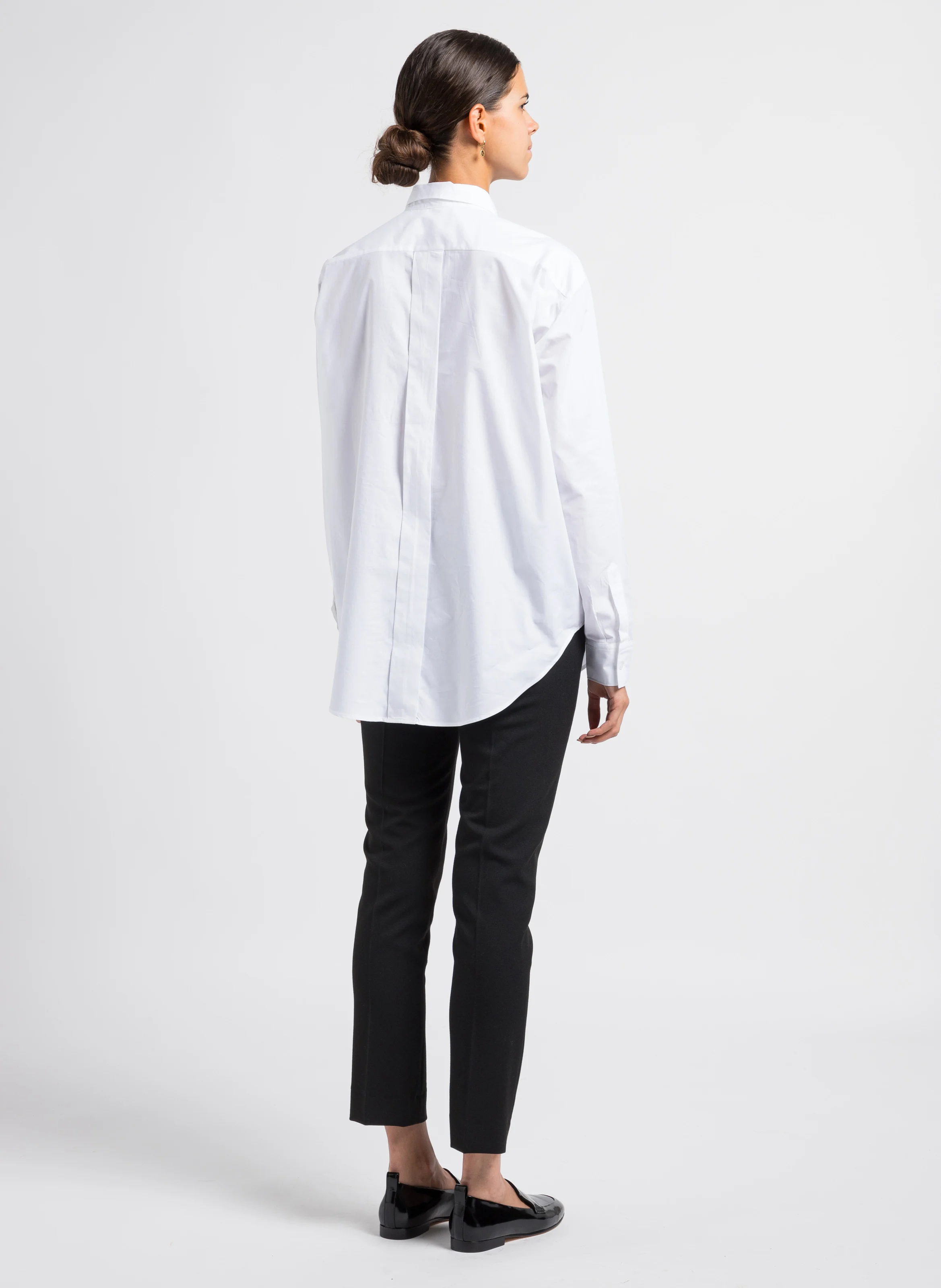 Chemise ample en coton | Blanc