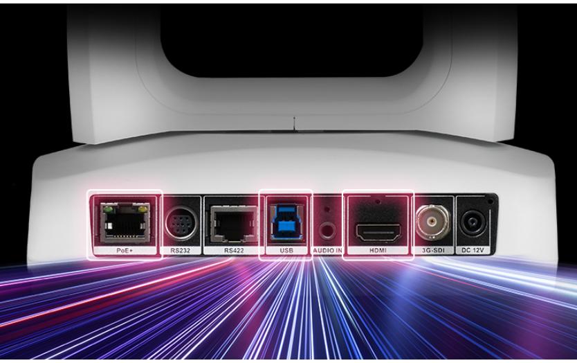 PTZ310UV2 Professionelle PTZ Kamera 4K 60 fps<br>Professionelle PTZ-Kamera – Aussergewöhnliche Streams erstellen