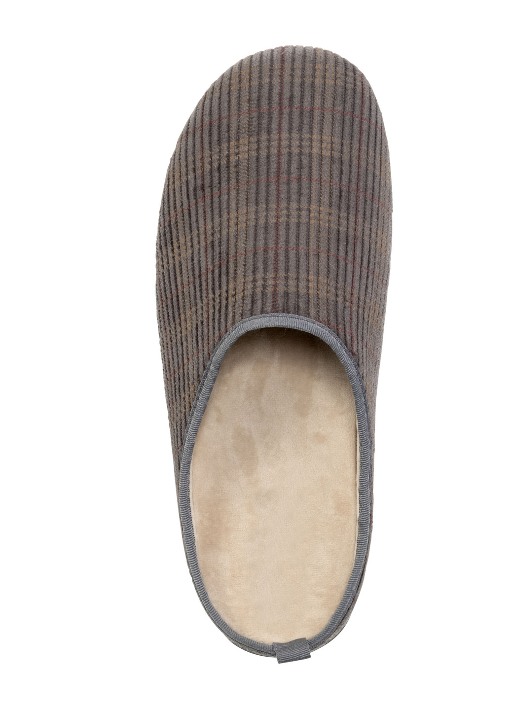 Textil-Pantoffel mit herausnehmbarem Fußbett