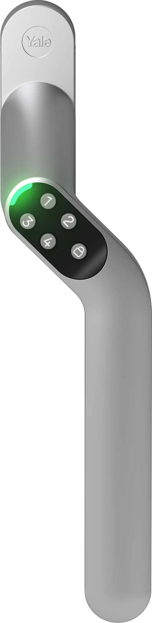 Yale Smart Code dørhåndtag højre med lås (mat krom)