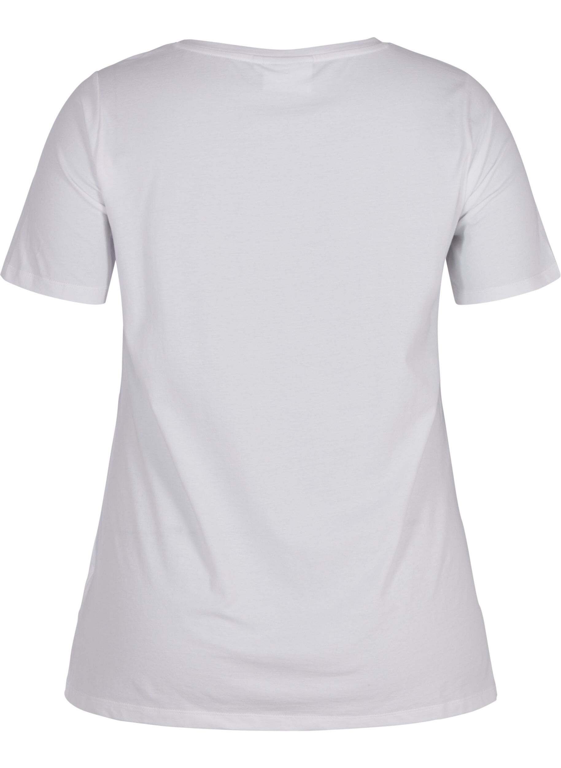 Basis t-shirt med v-hals