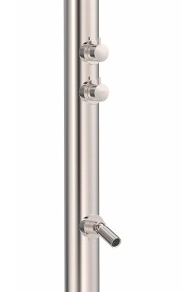 Tres Fuera buitendouche met mengkraan 230cm RVS