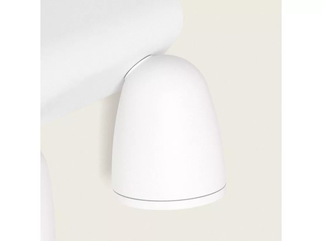 Applique Murale Extérieure LED Aluminium Abel Large Deux Spots Blanc