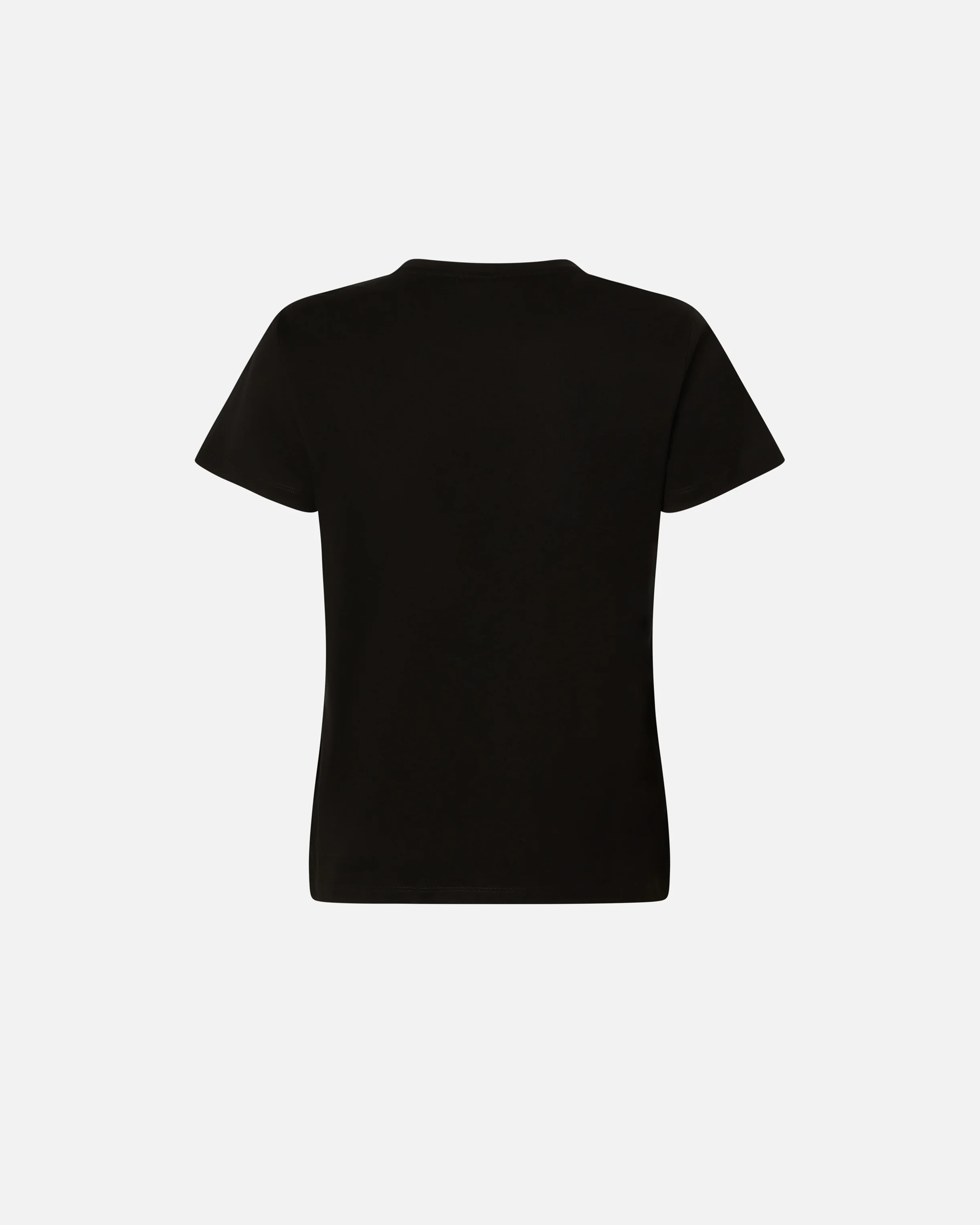 T-shirt à manches courtes avec broderie bijou love birds | Noir