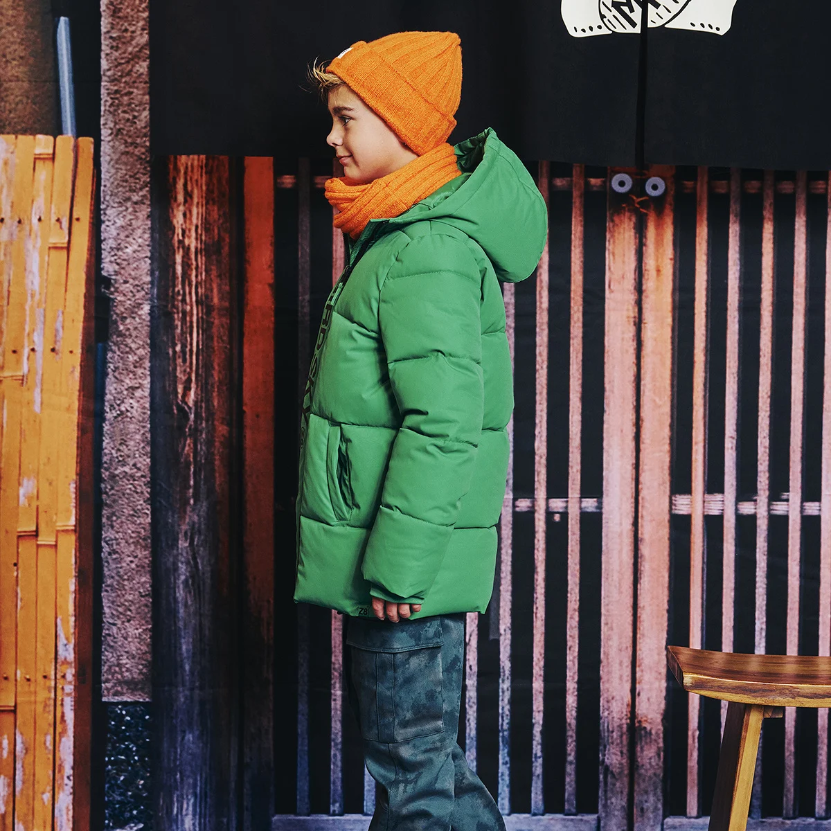 Z8 kids Winterjas Roland jelly bean