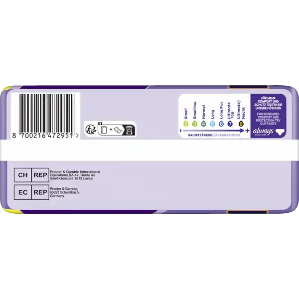 Discreet Inkontinenz Ultimate Nacht 8+4