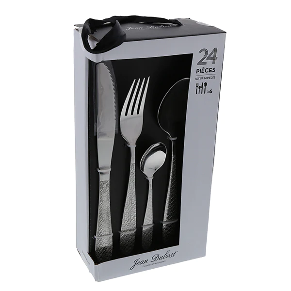 Ménagère 24 pièces inox Flower Jean Dubost