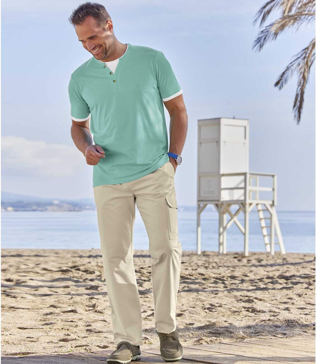 Pantalon Elastiqué Cargo Top Détente