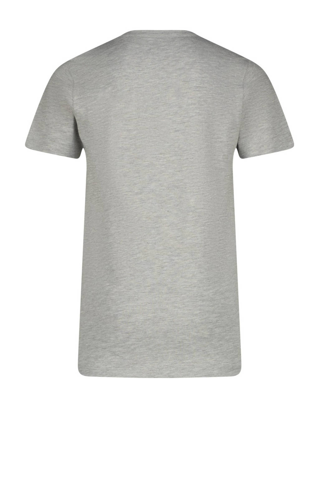 Messi shortama Silhouette met printopdruk grijs melange/zwart