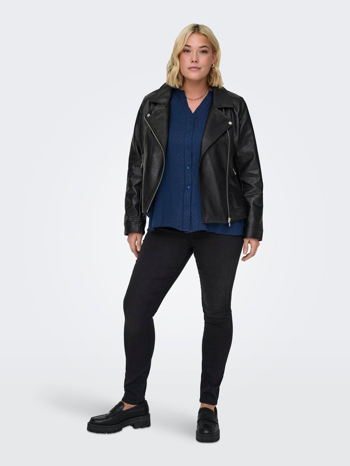 CARHANNE Kunstlederjacke Black