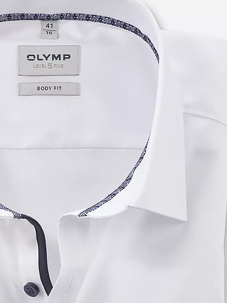 OLYMP LEVEL FIVE Hemd Slim Fit  weiss
