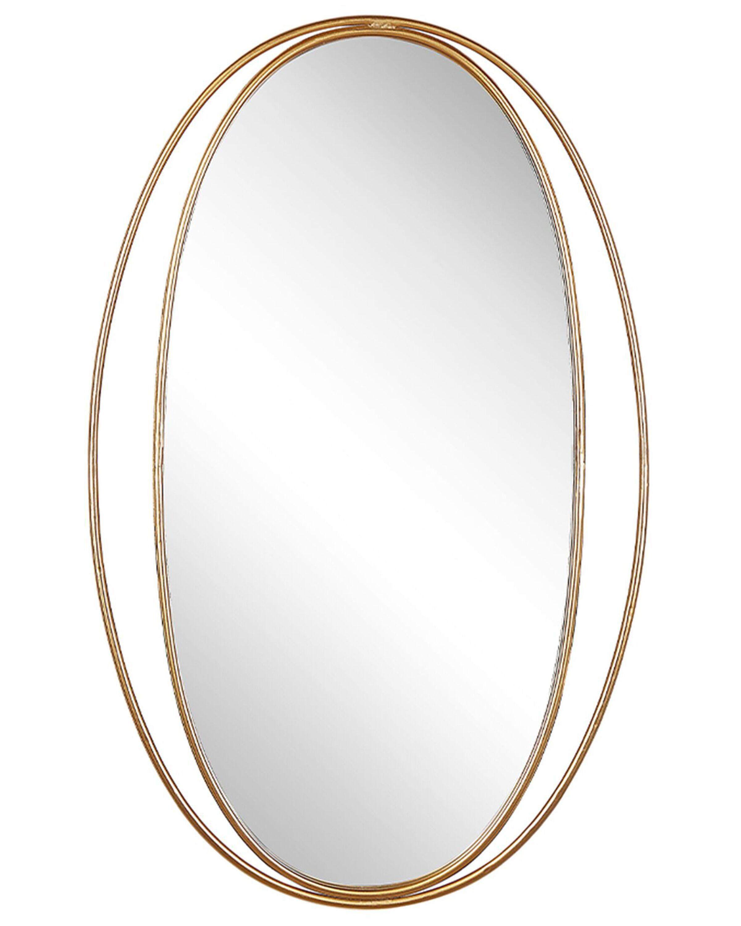 Wandspiegel BESSON 55 cm 90 cm Metaal Goud