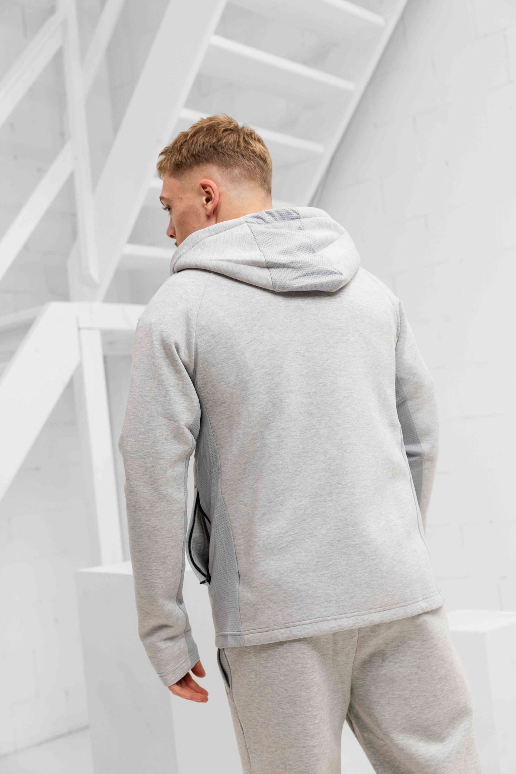 Lacoste Sport Hooded Trainingspak Heren Grijs