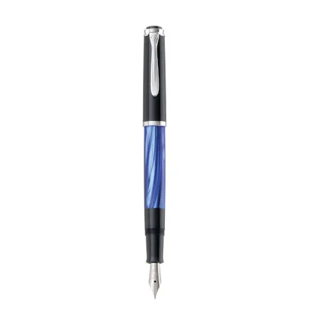 Pelikan Füllhalter Classic 205 Blau-Marmoriert F im Etui