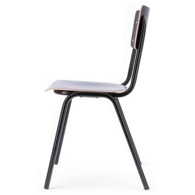 Stuhl Colegio, Schwarz / Tiefschwarz RAL 9005