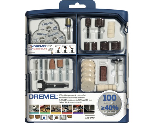 Dremel multifunctionele accessoireset (723) 100 stuks.