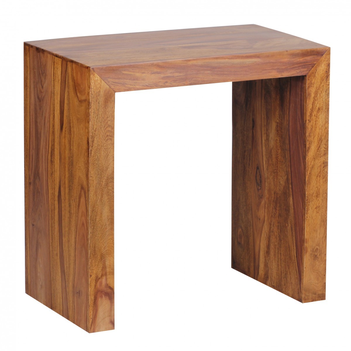Beistelltisch - braun gebeizt - Sheesham massiv - 60 cm breit