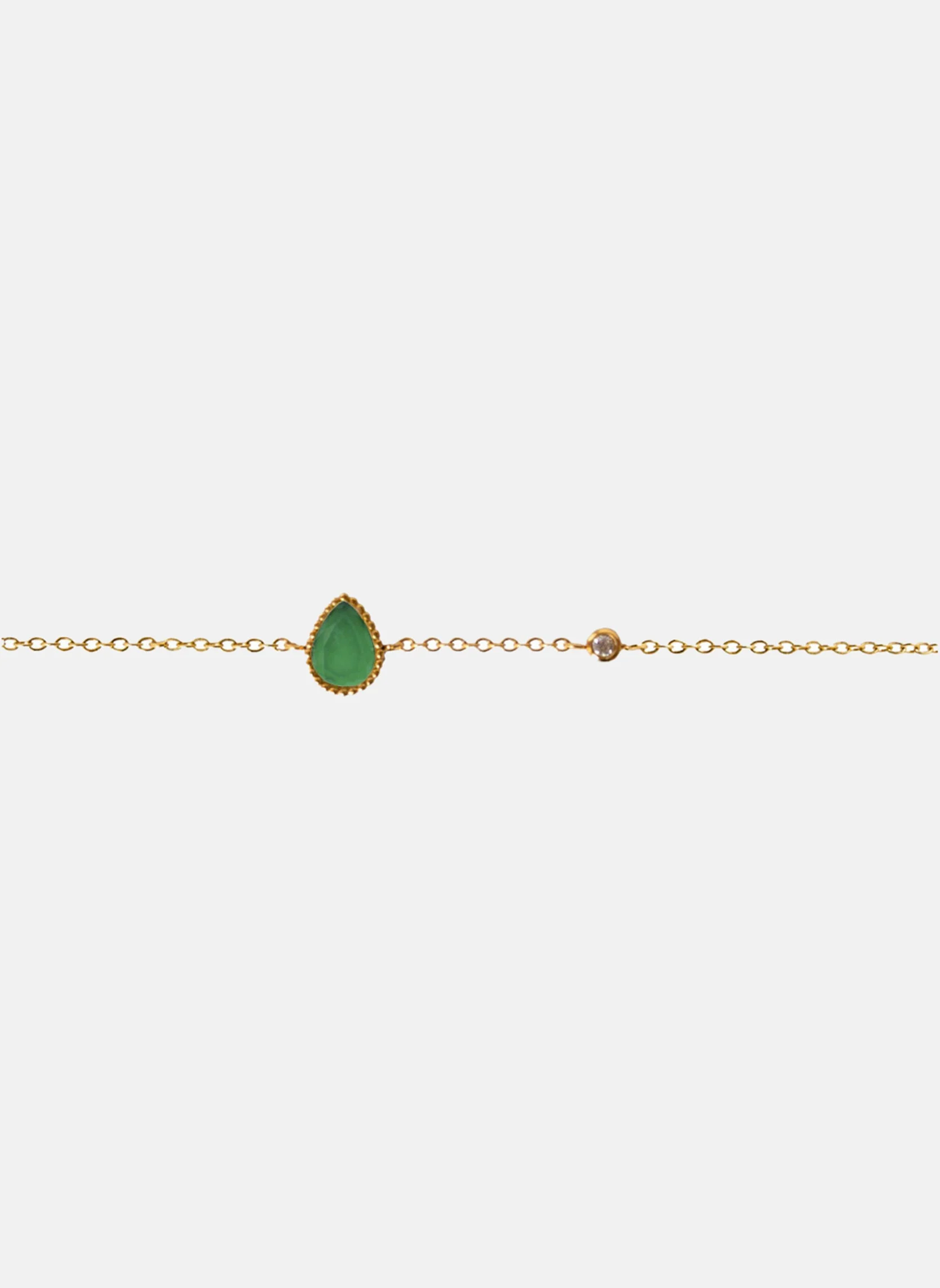 URANIE - Bracelet chaîne uranie | Vert