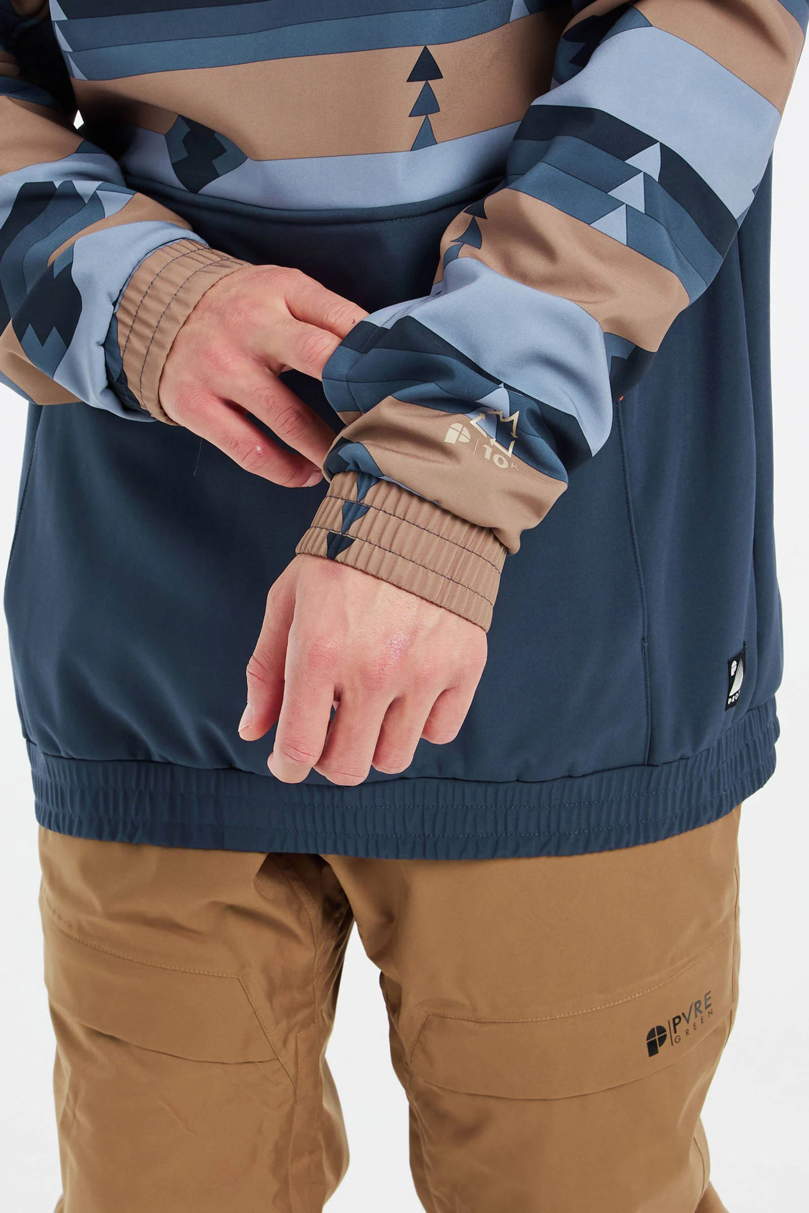 Protest ski-anorak PRTKONOW blauw/camel