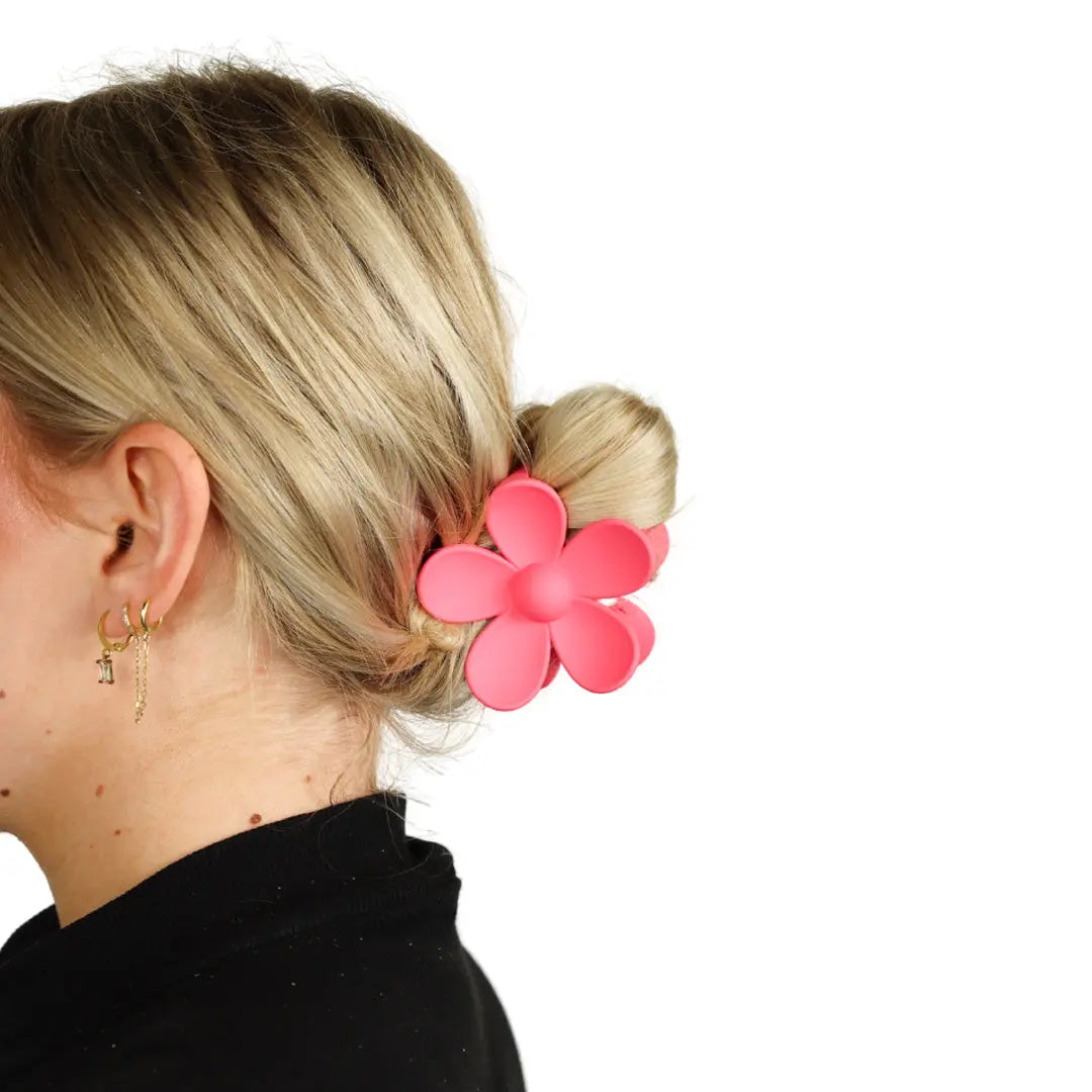 Flower Hair Clip Pink