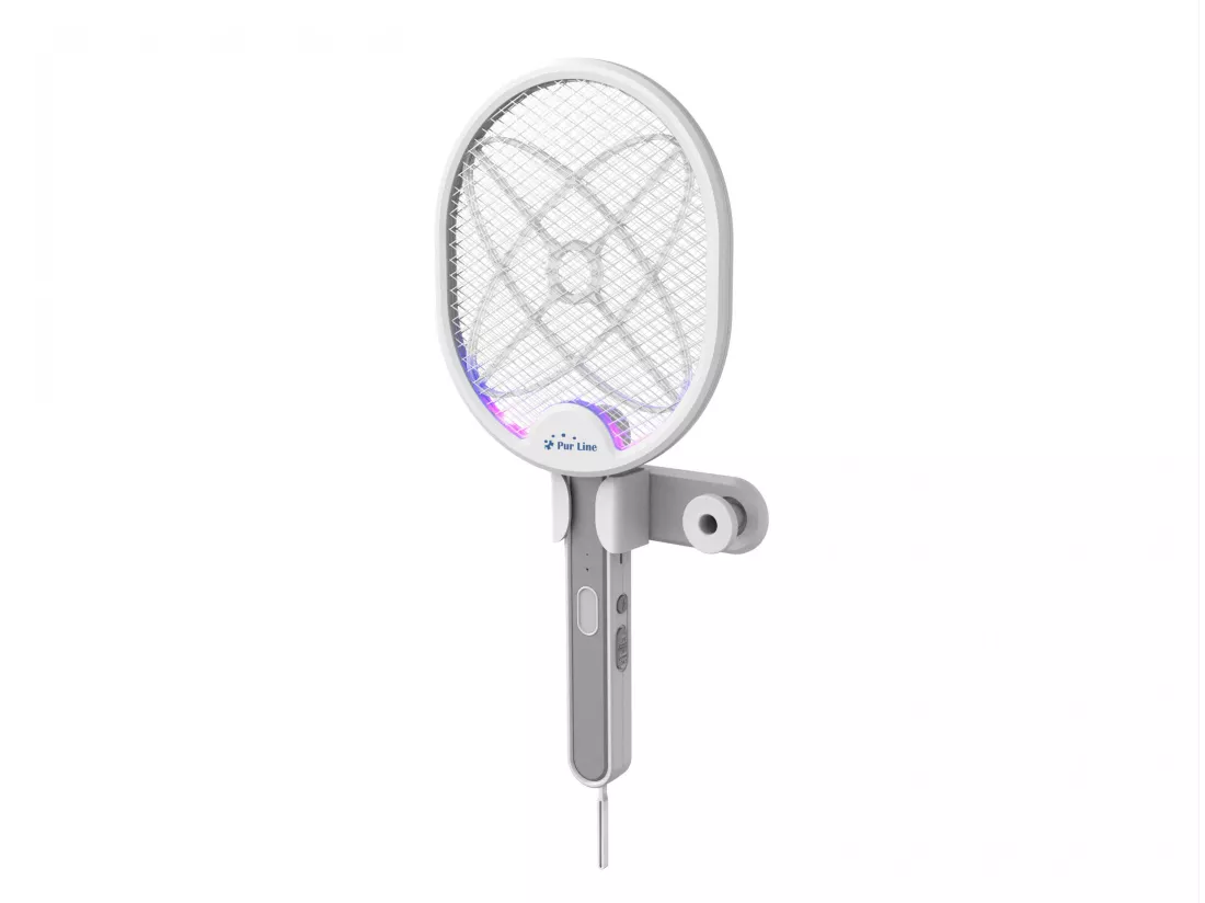 Raquette anti-insecte multi-positions avec USB