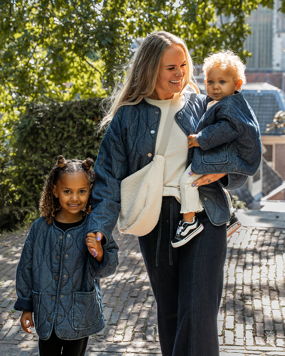 Dames jack Lange mouwen Denimblauw kopen? Goed en goedkoop