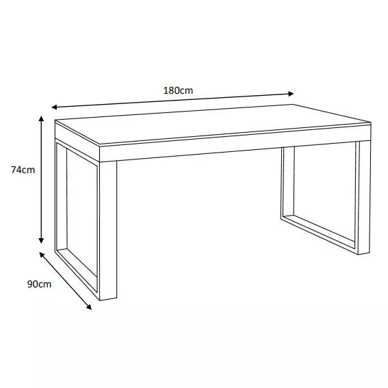 Table de jardin en aluminium et céramique 8 places (180 x 90 cm) Kore Blanc et gris clair