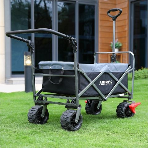 Bollerwagen mit Teleskop Schubstange