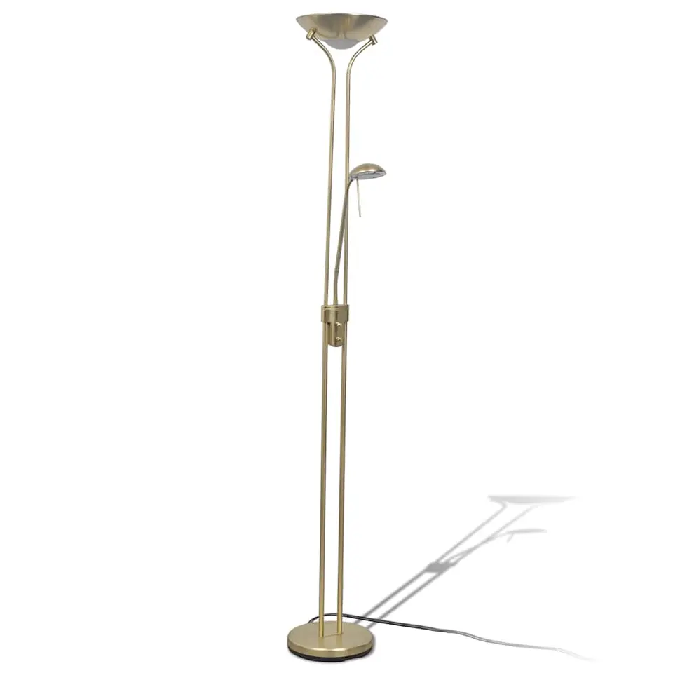 vidaXL - Staande Lamp - Goud - Staal