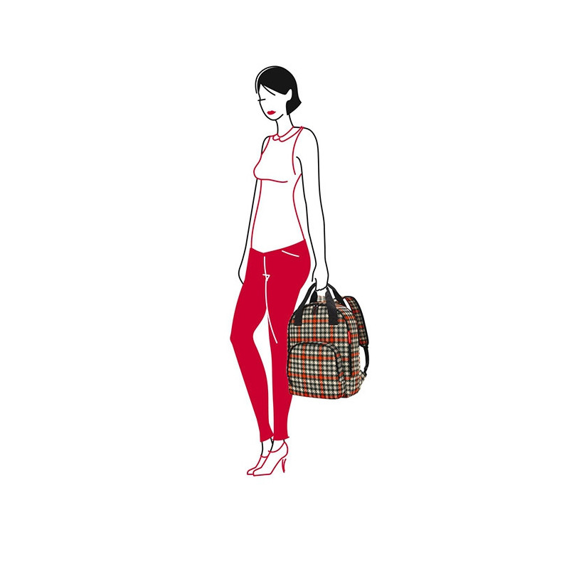 Sac à dos convertible Easyfitbag 15 litres Glencheck red