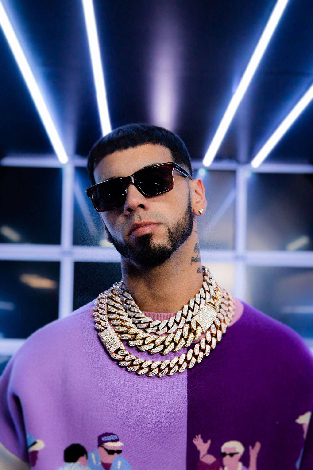 Óculos de Sol Hawkers X Anuel - Inwood Vermelho e Preto