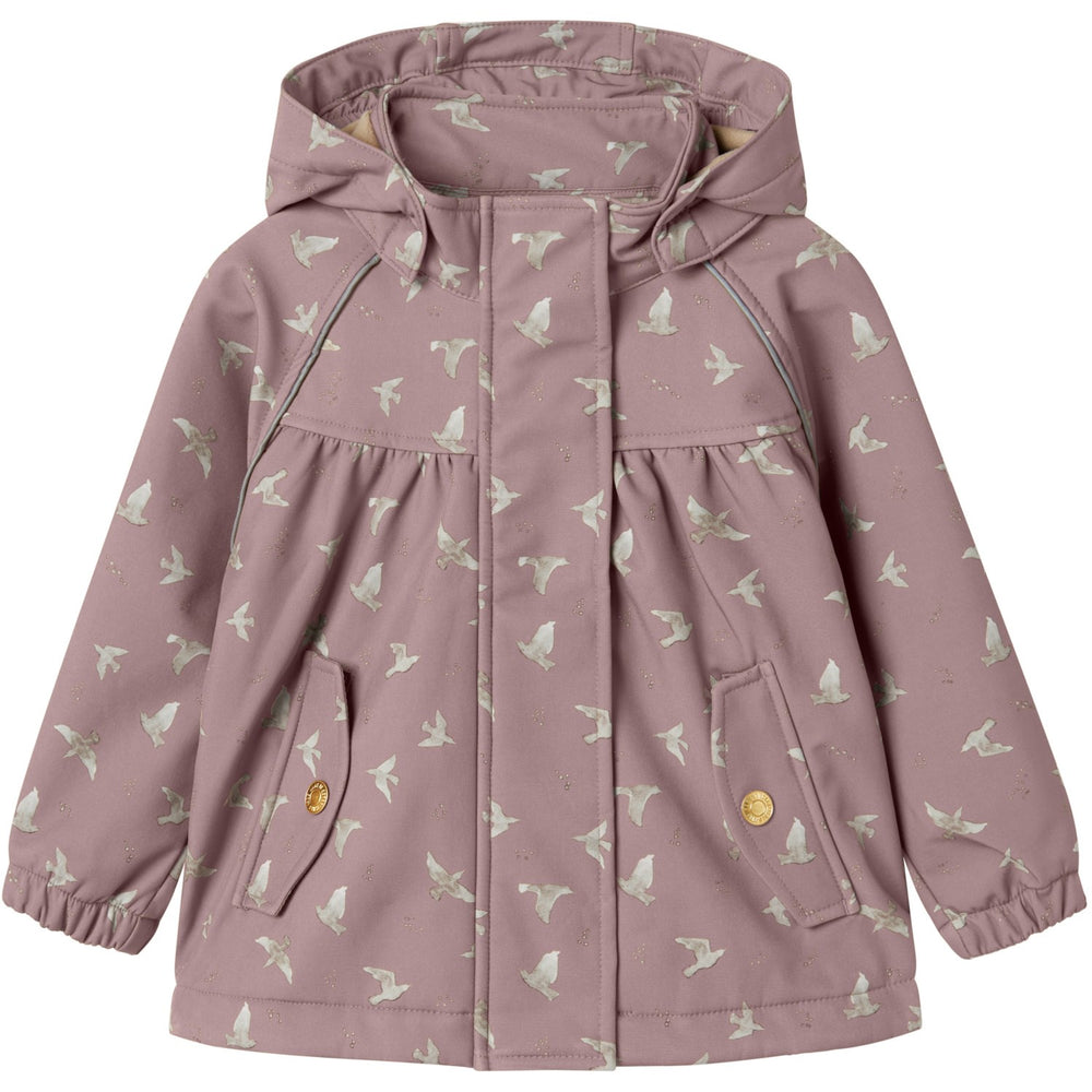 Køb Name It Woodrose Bird Nmfalfa08 Softshell Ashape Jakke Fo