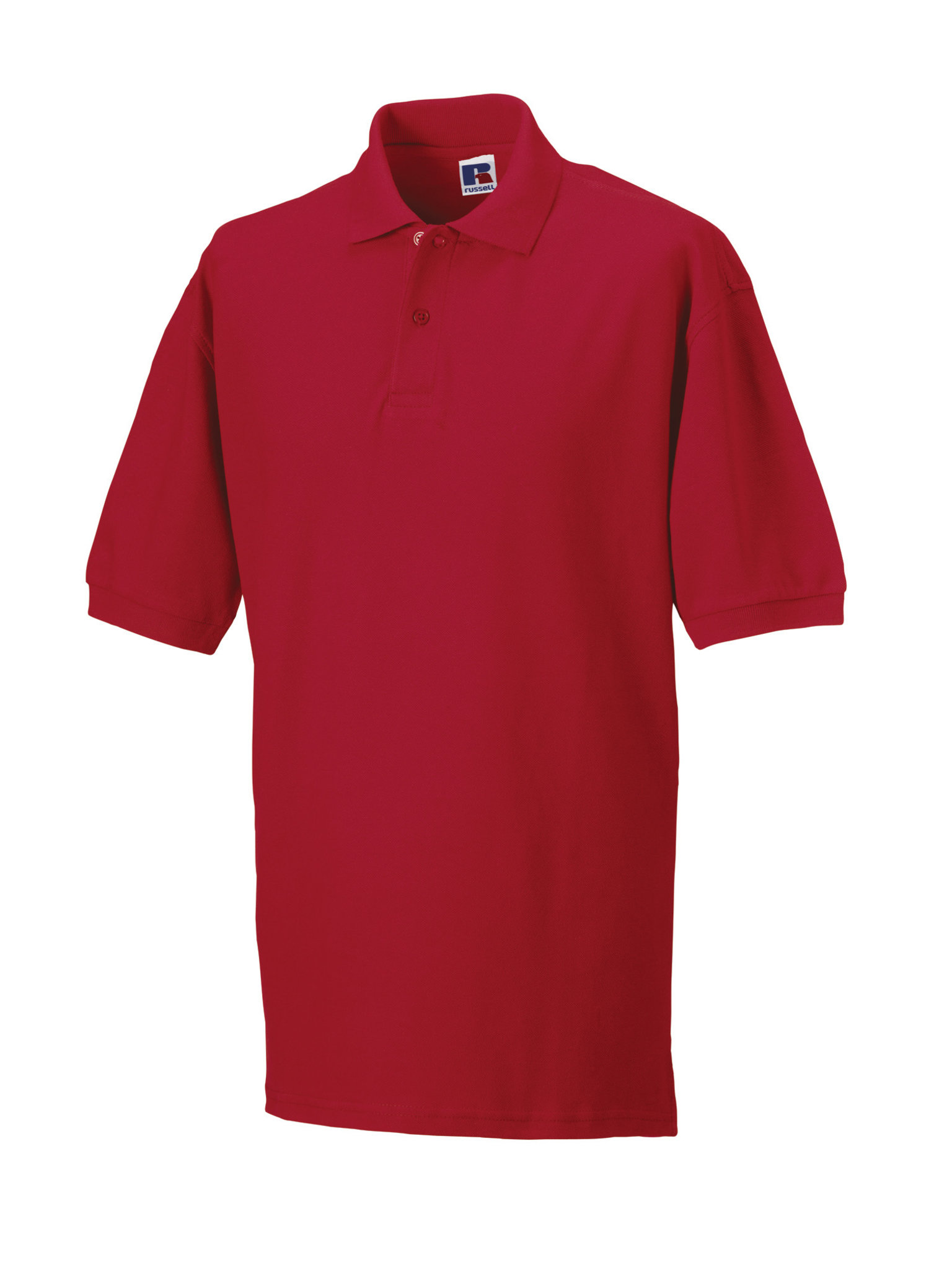 Russell Europe R-569M-0 - Polo Élégant en Coton Peigné avec Boutons
