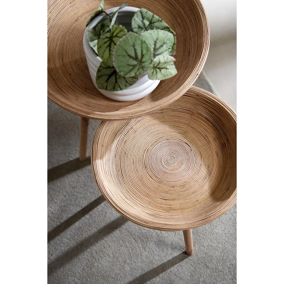 Bijzettafel Colon - Rotan - Ø46 Ø56cm