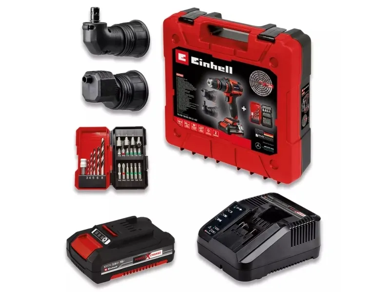 Einhell TE-CD 18/45, Pistolgreb boremaskine, Nøglefri, Børstet, 1,3 cm, 2 mm, 45 Nm
