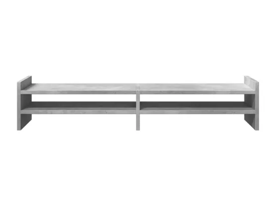 Support de moniteur gris béton 100x27x20 cm bois d'ingénierie