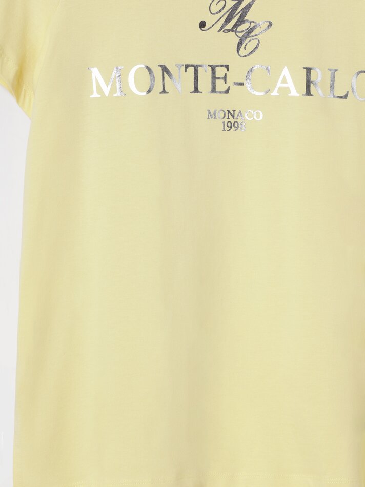 Camiseta de manga curta estampada - Amarela