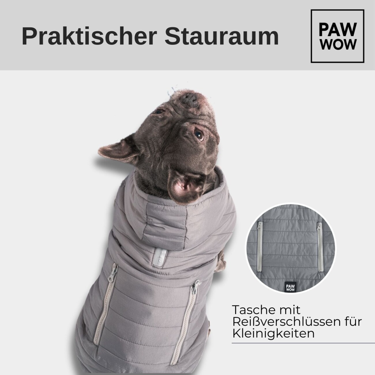 PAW WOW Hundejacke IMMI Grau S