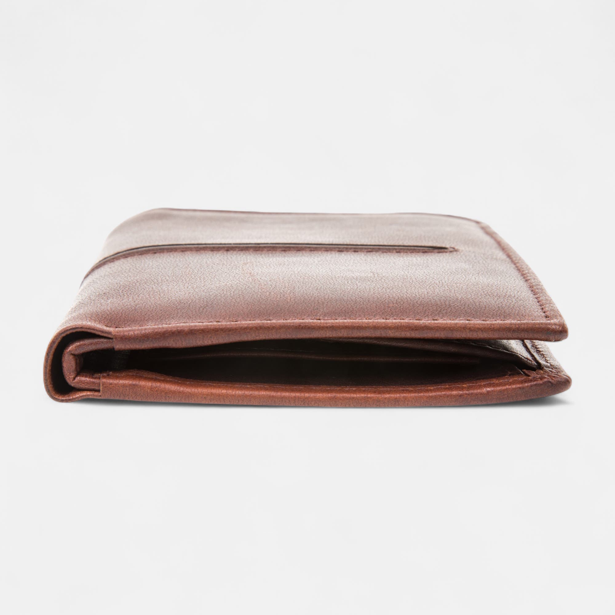 Petite maroquinerie en cuir marron