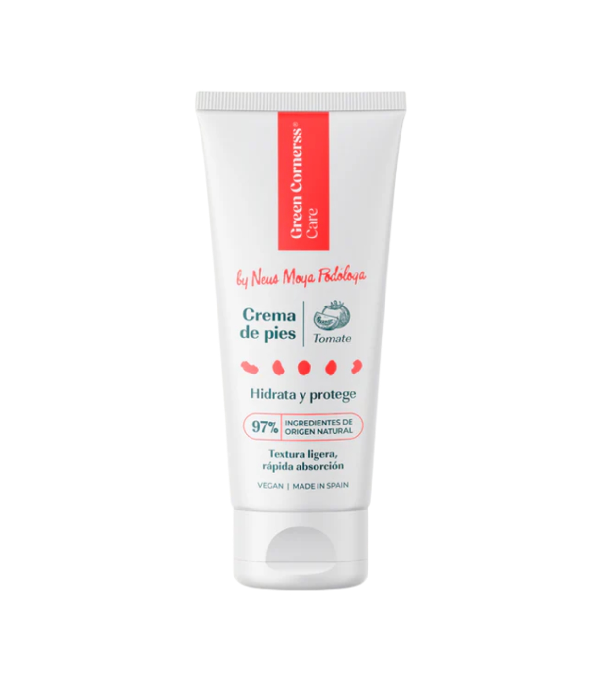 Green Cornerss - Creme hidratante para pés com tomate