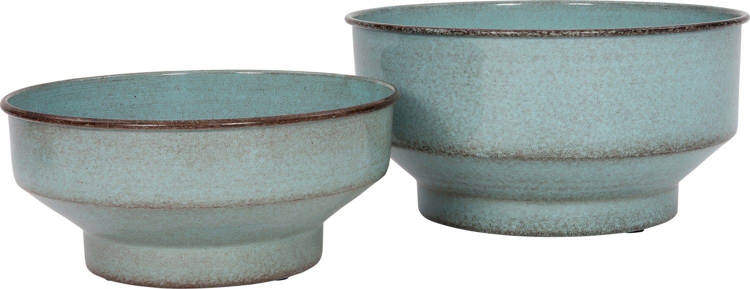 Intratuin bloempot Klaas lichtblauw D 42 H 20 cm